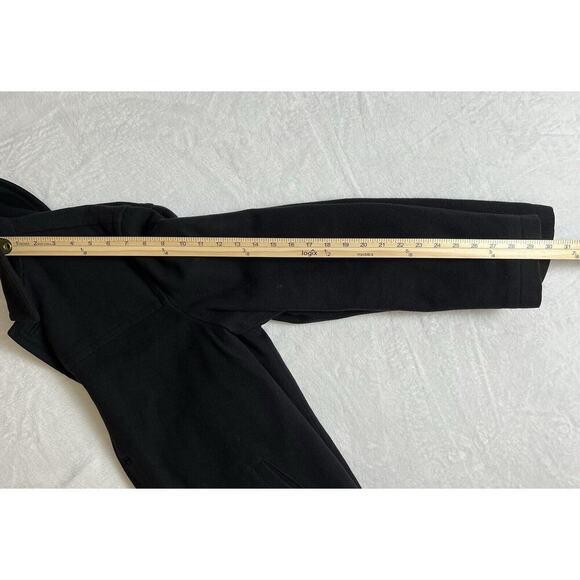 J Crew Men’s Wool Blend Coat Size S Black Lined Warm Heavy Timeless Minimalist - Picture 8 of 9